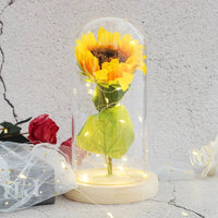 artificial flower with lights