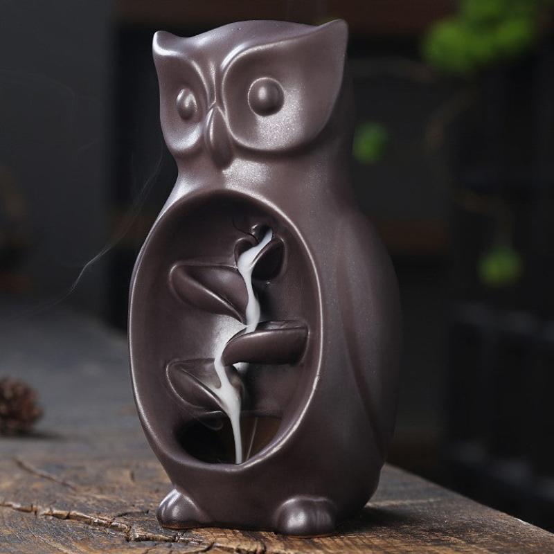 ceramic animal incense burner