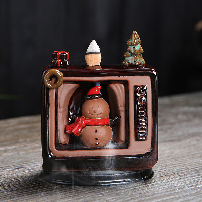 christmas incense cone burners