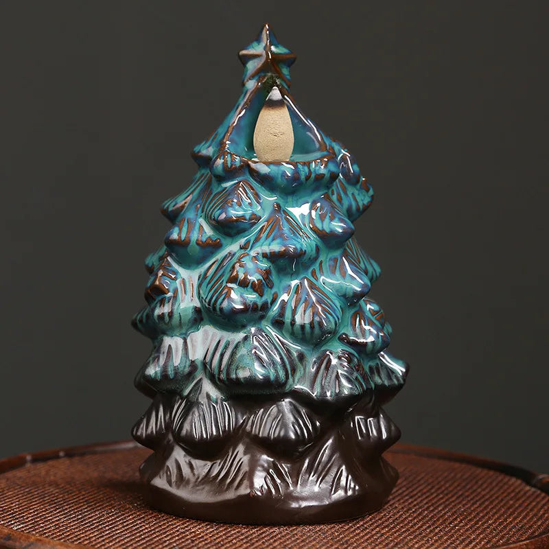 christmas tree incense cone burner