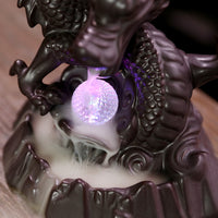 dragon backflow led incense burner