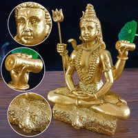 golden shiva table statue