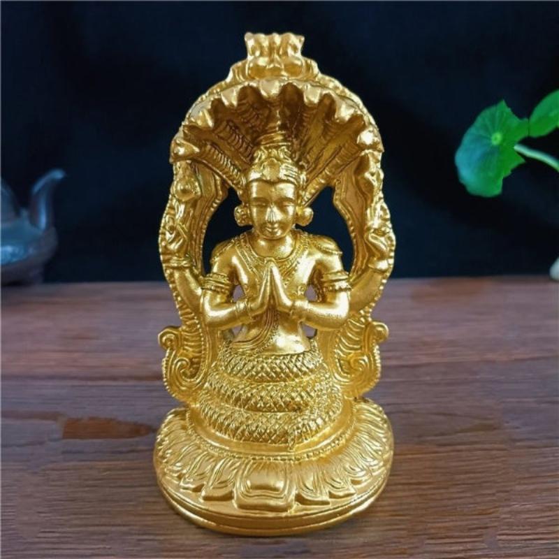 golden vishnu statue