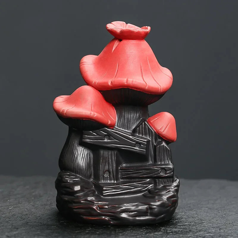 mushroom backflow incense burner