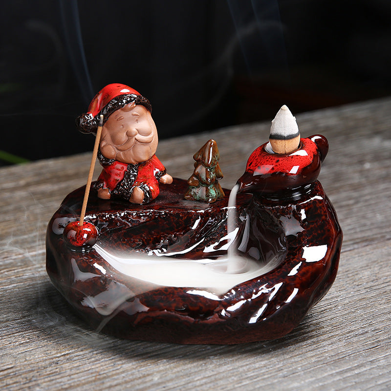 santa claus incense burner