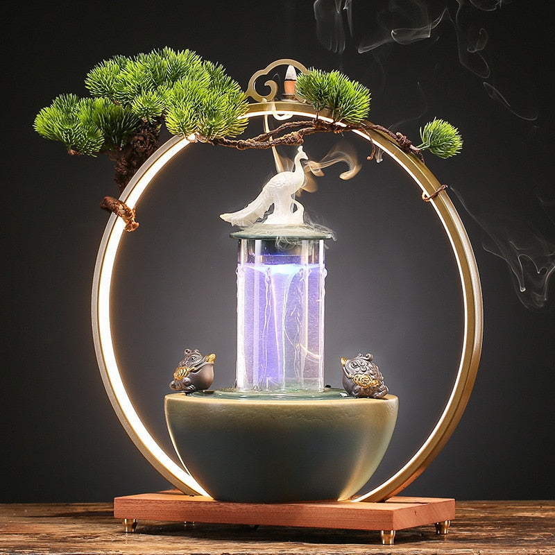 Landscape Backflow Incense Waterfall Fountain Burner – Lucky Incense